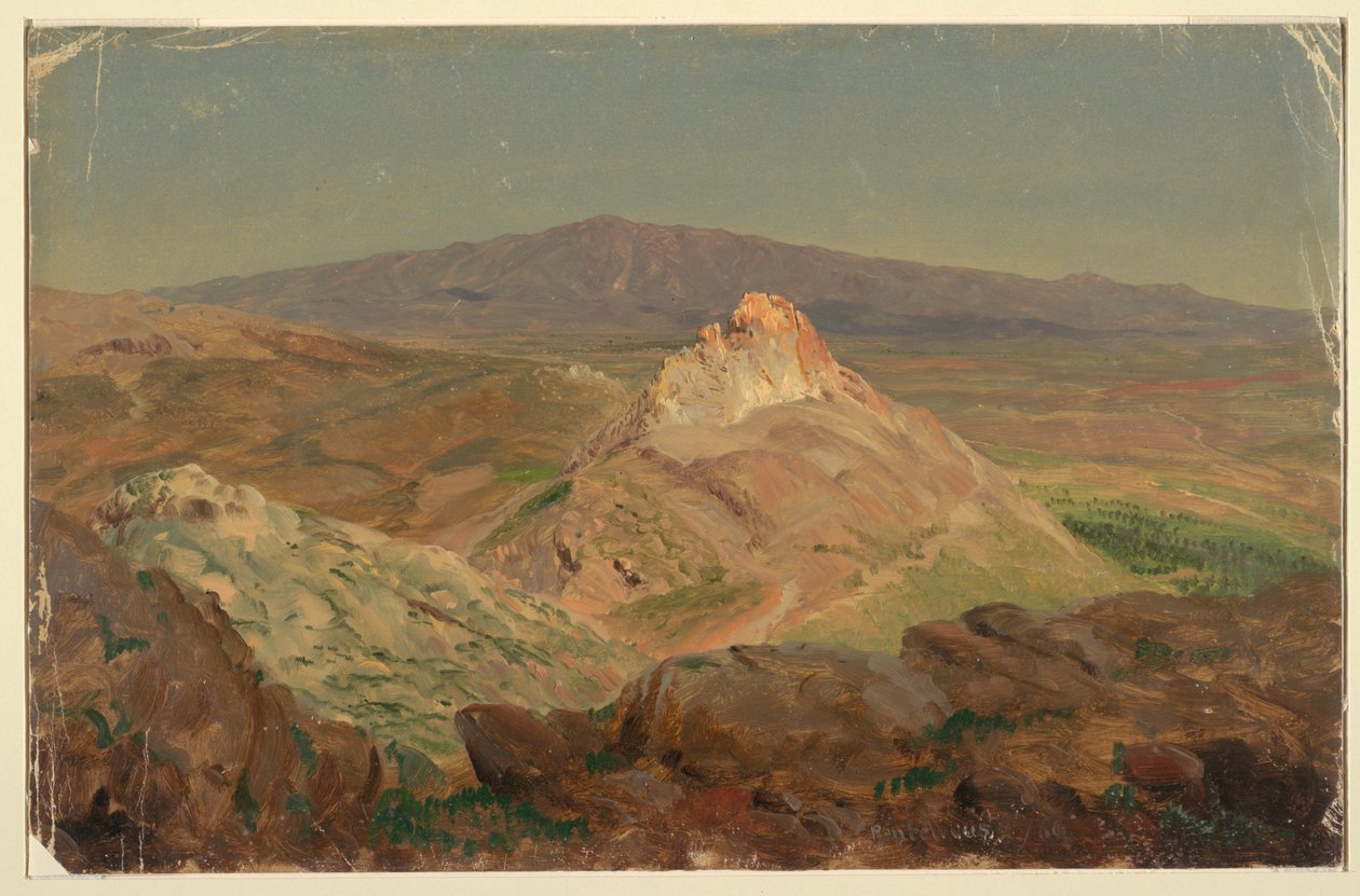 Dessin, Mont Pentélique, avril 1869 - Frederic Edwin Church