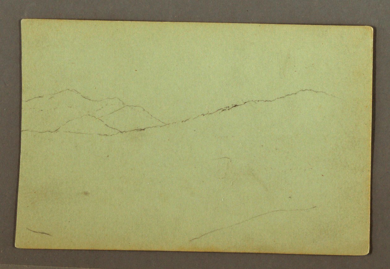 Dessin, Pics montagneux, peut-être 1856 - Frederic Edwin Church
