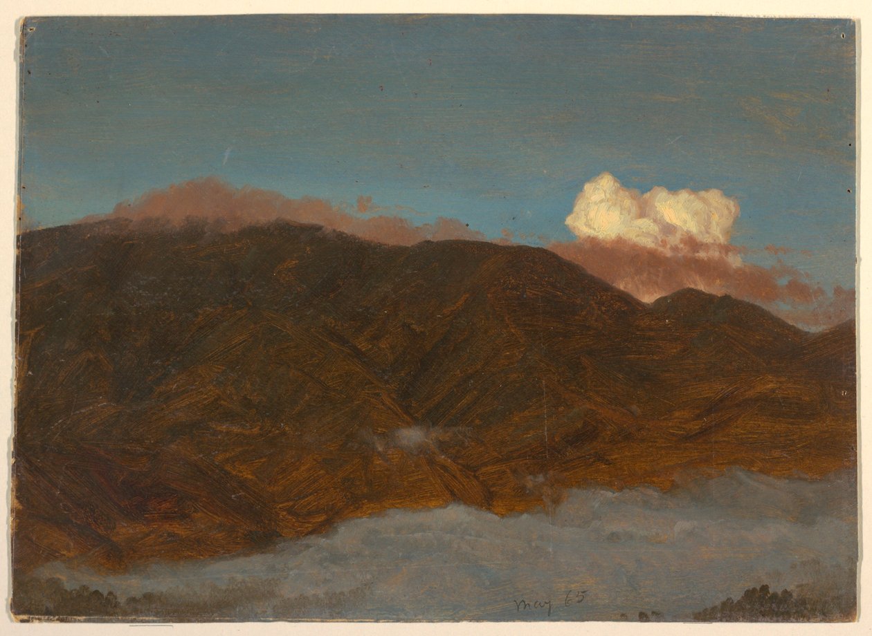 Dessin, paysage montagneux, mai 1865 - Frederic Edwin Church