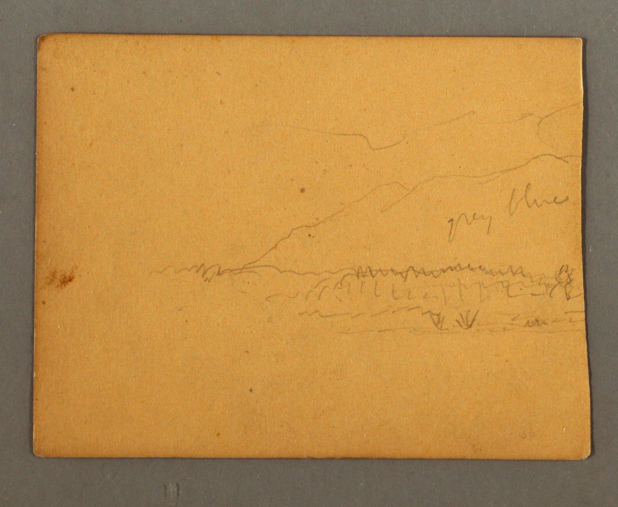 Dessin, montagnes, peut-être 1856 - Frederic Edwin Church