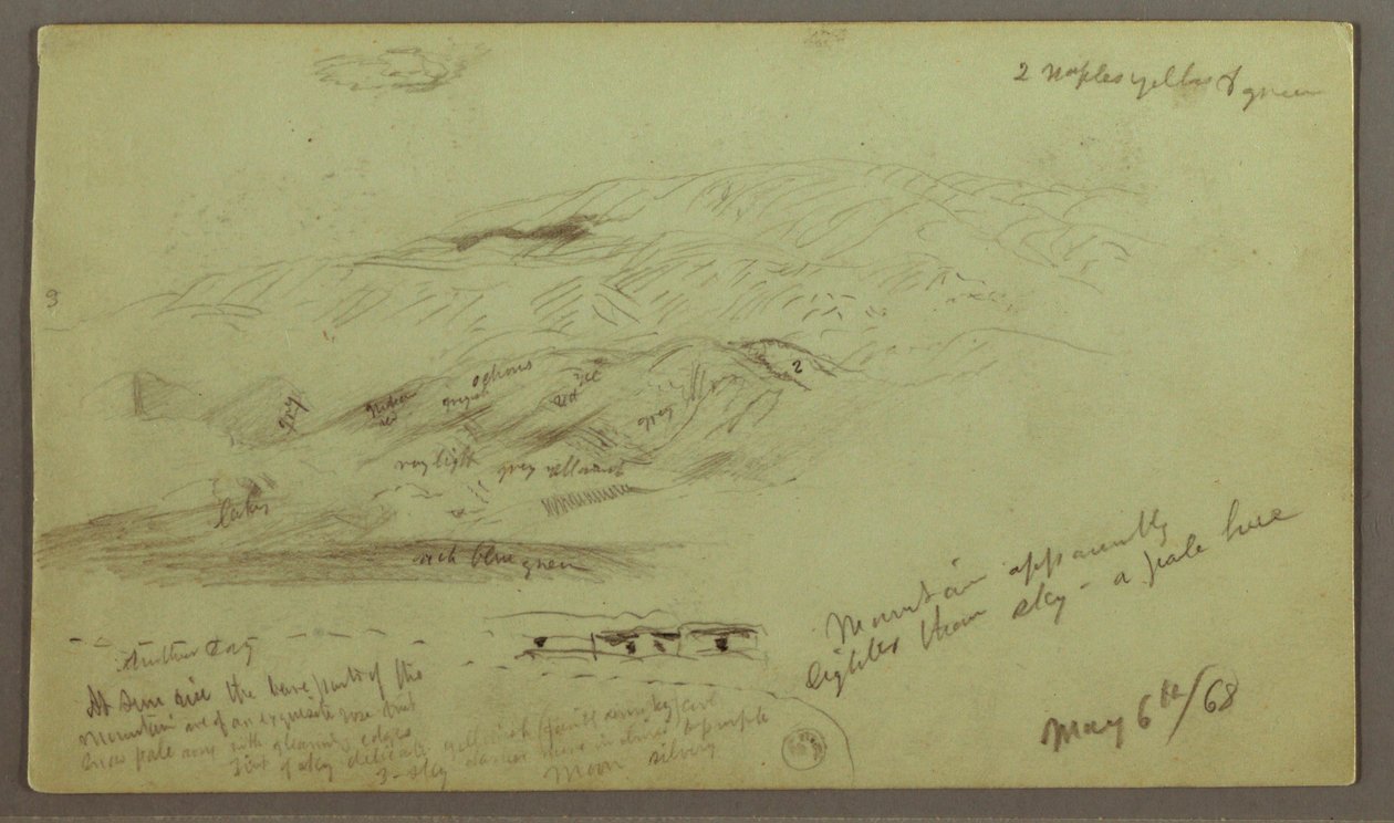Dessin, étude au bord d