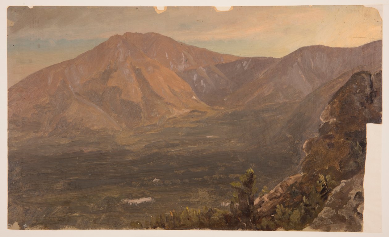 Dessin, le mont Katahdin et Turner, 1860-78 - Frederic Edwin Church