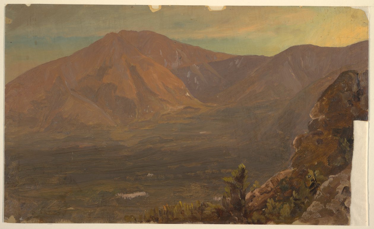 Dessin, le mont Katahdin et Turner, 1860-78 - Frederic Edwin Church