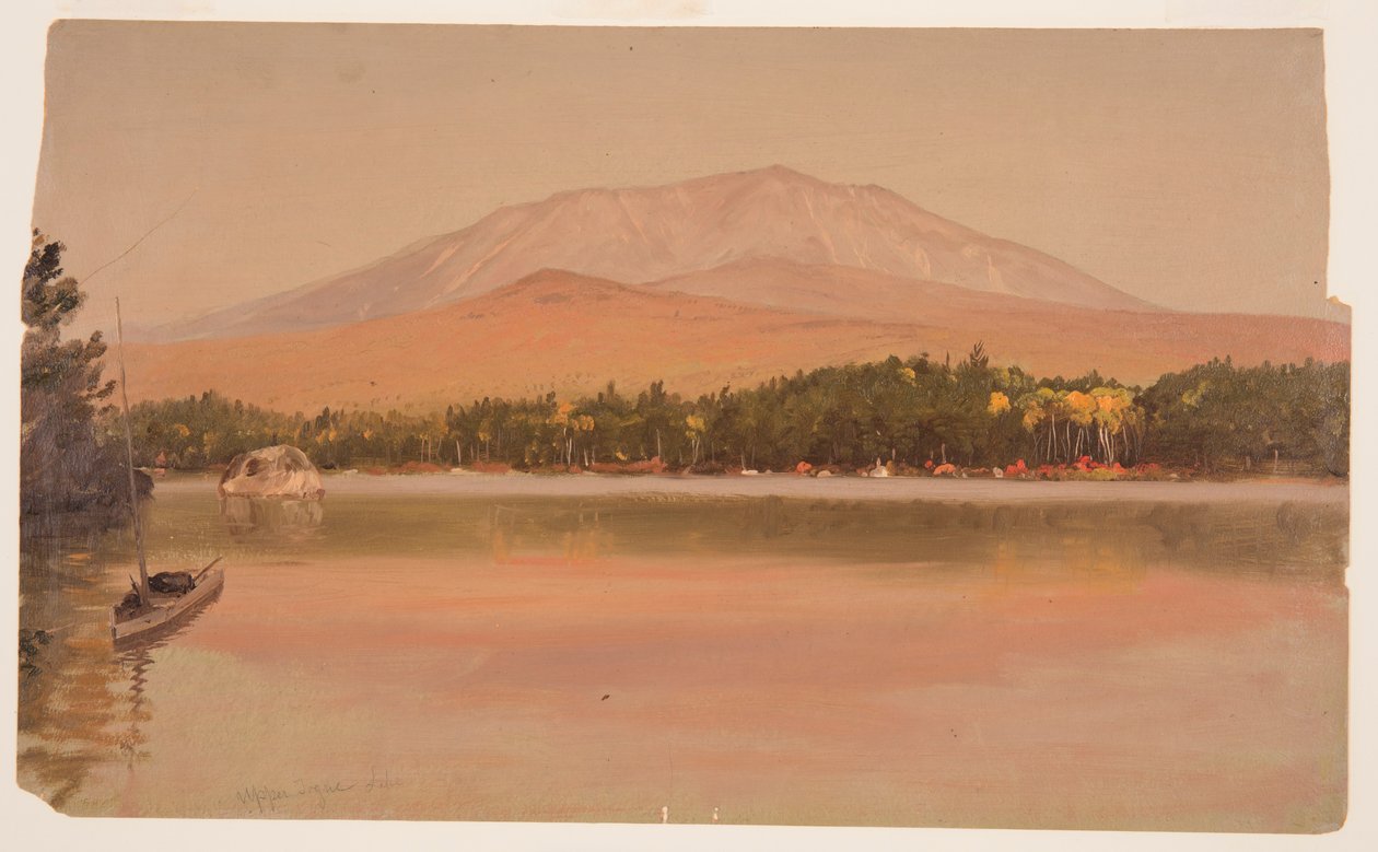 Dessin, le mont Katahdin depuis l