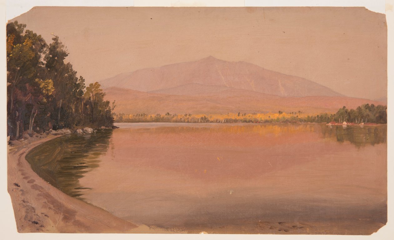 Dessin, le mont Katahdin depuis l