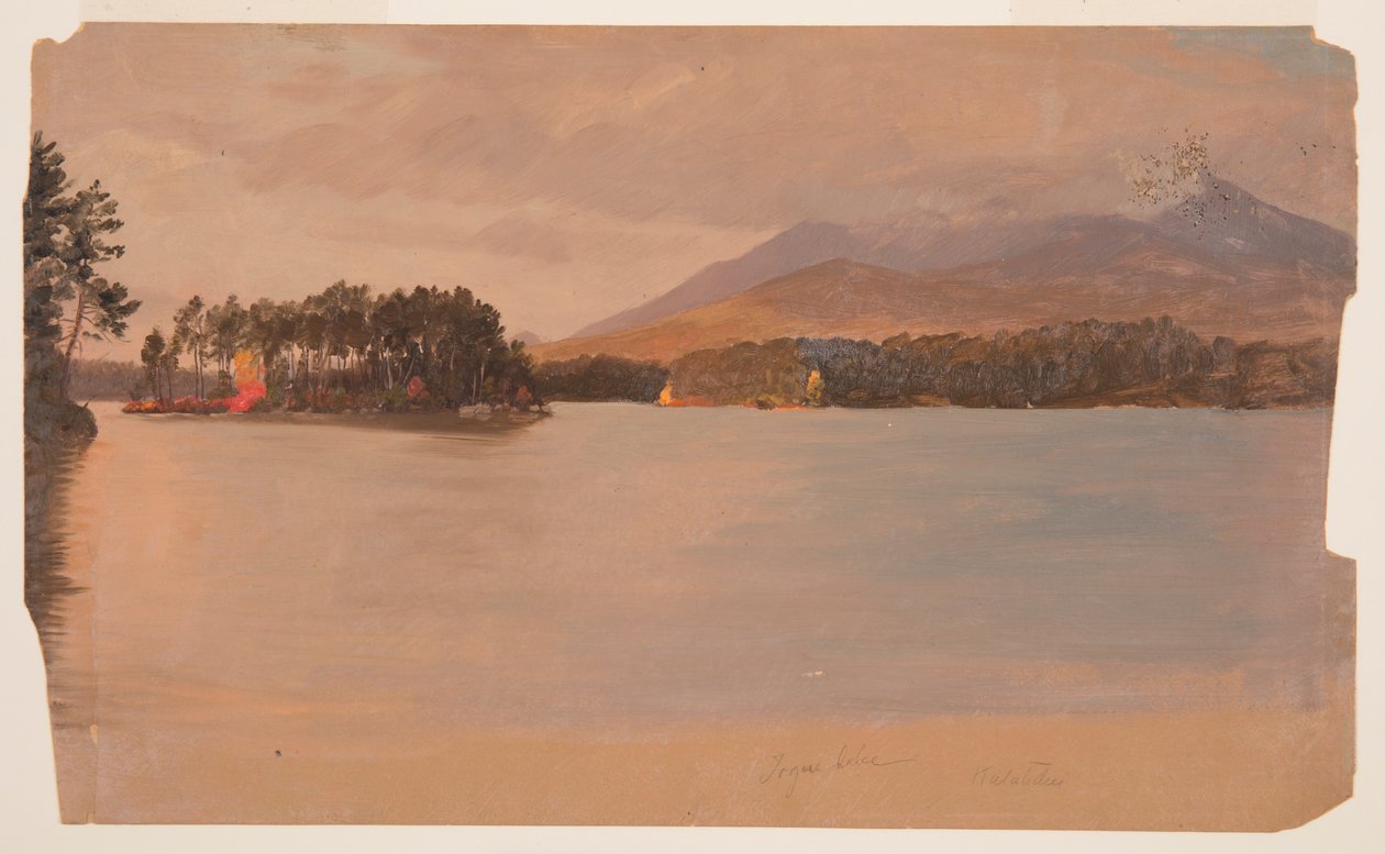 Dessin, le mont Katahdin depuis l