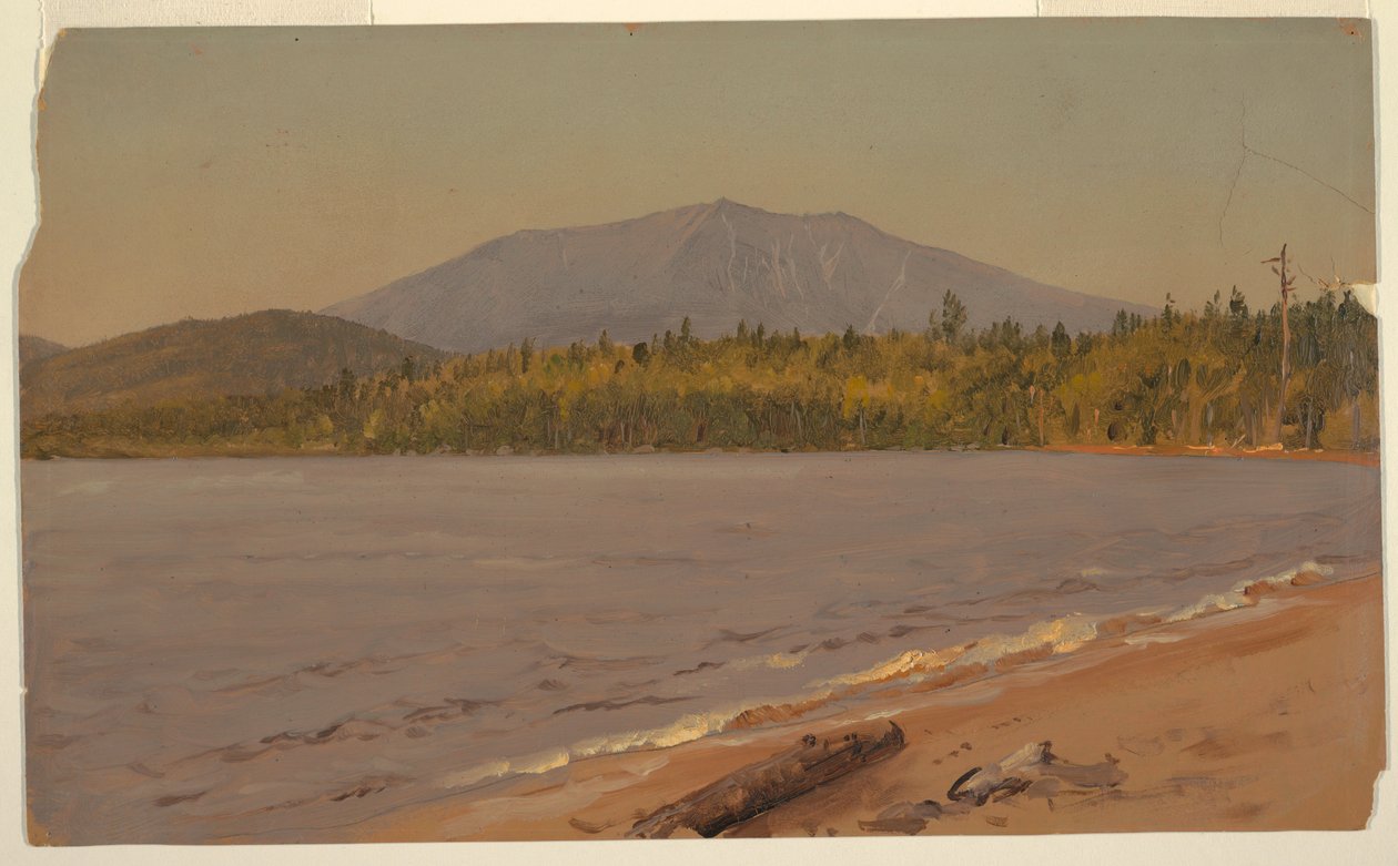 Dessin, le mont Katahdin depuis l