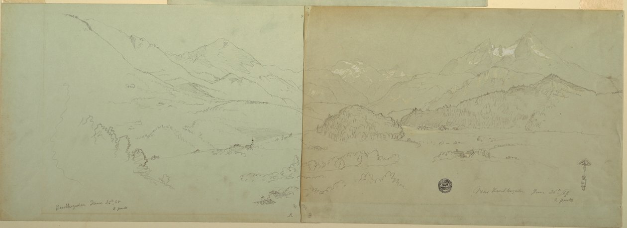 Dessin, vue panoramique d