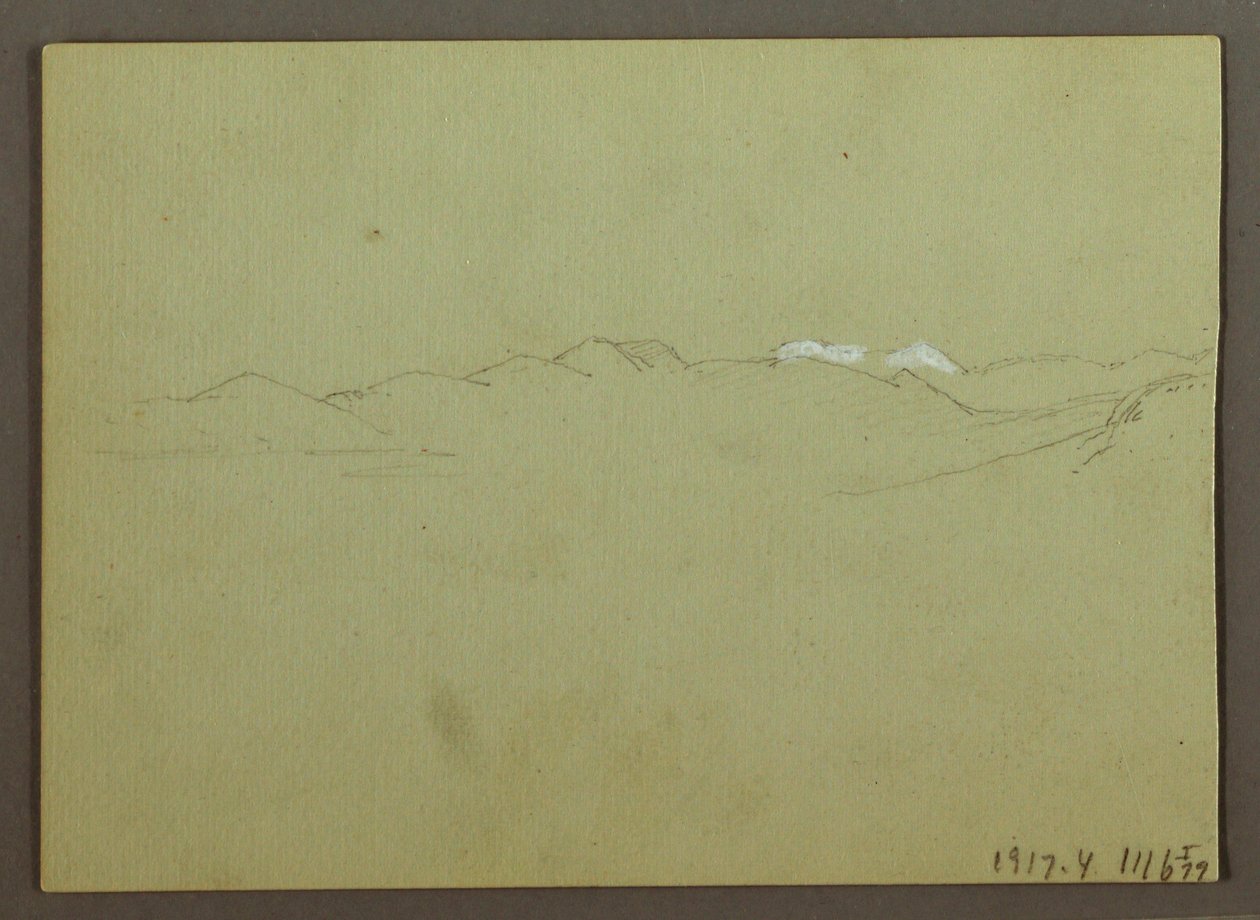 Dessin, étude de plantes et de paysages, 28 avril 1869 - Frederic Edwin Church