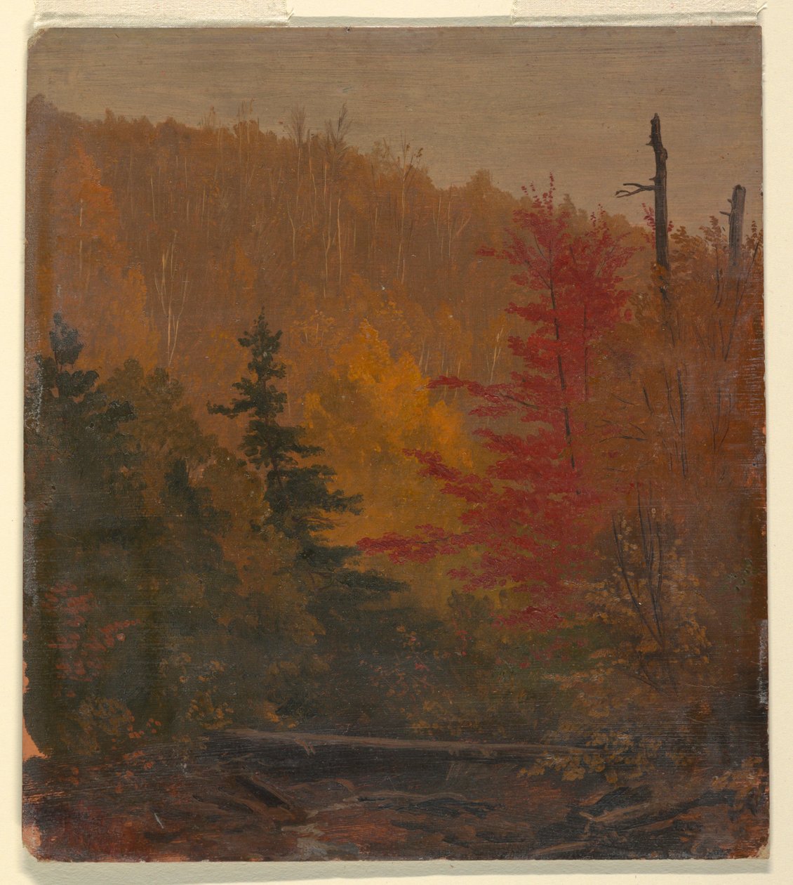 Dessin, probablement près de Katahdin, automne, 1865-70 - Frederic Edwin Church