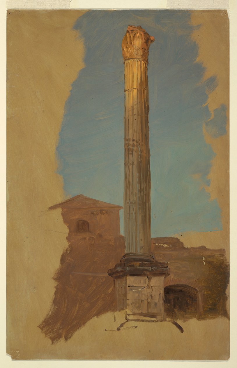 Dessin, Rome, colonne classique, 1868-69 - Frederic Edwin Church