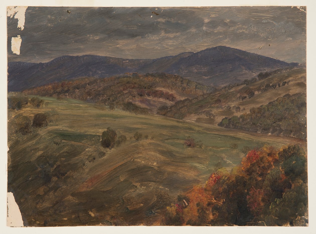 Dessin, scène dans les Catskills, 1870-80 - Frederic Edwin Church
