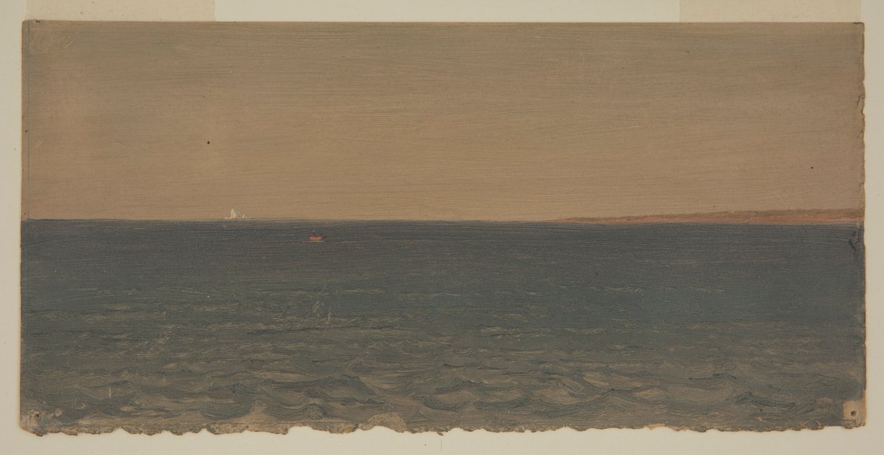 Dessin, paysage marin avec iceberg, 1859 - Frederic Edwin Church