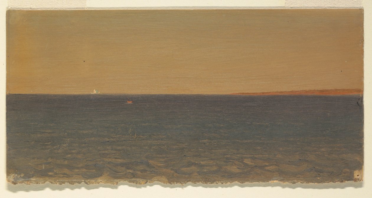 Dessin, paysage marin avec iceberg, 1859 - Frederic Edwin Church