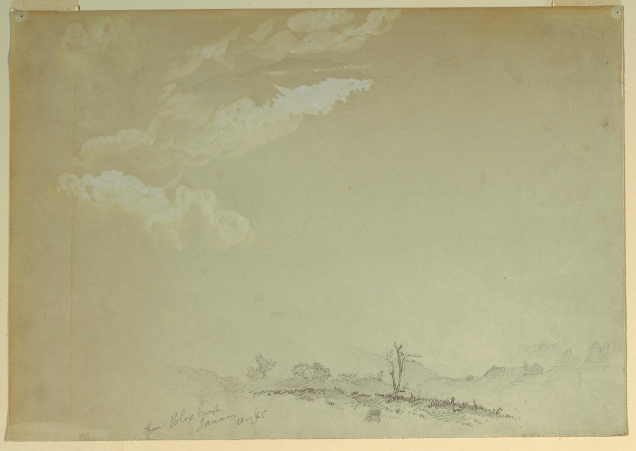 Dessin, croquis, Bloxburgh, Jamaïque, 1865 - Frederic Edwin Church