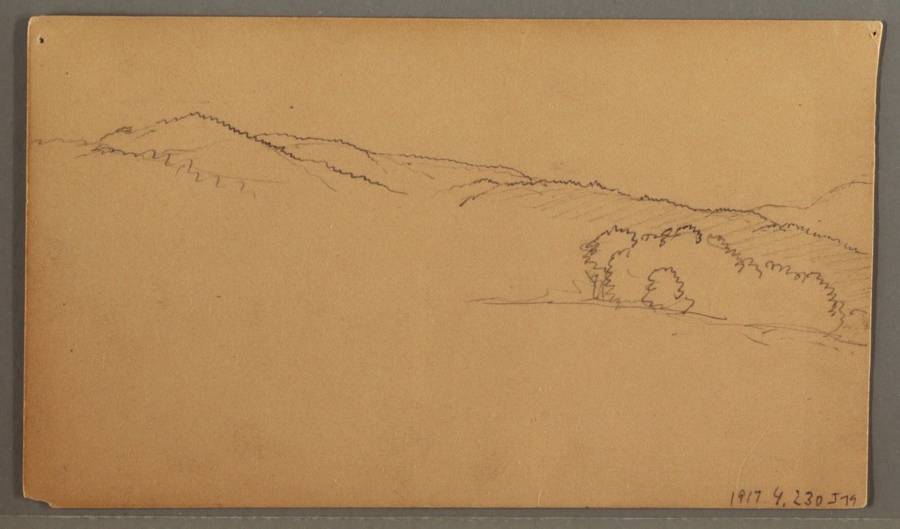 Dessin, étude du ciel, peut-être 1873 - Frederic Edwin Church
