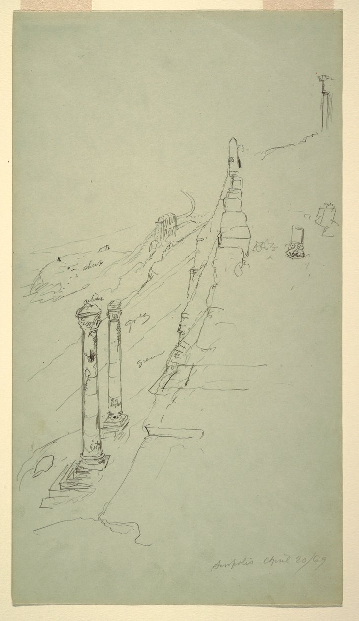 Dessin, côté sud de l