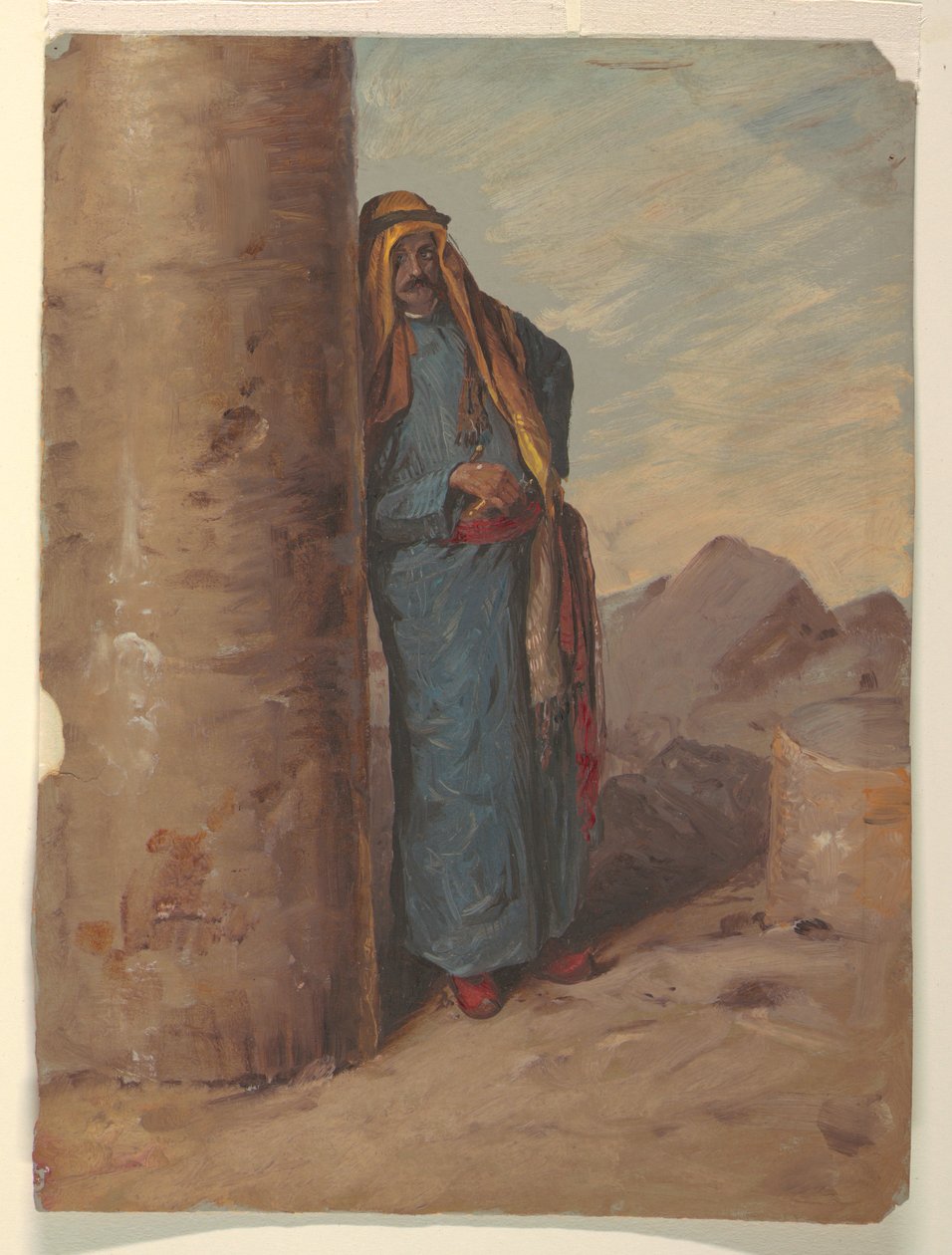 Dessin, Bédouin debout, 1868 - Frederic Edwin Church