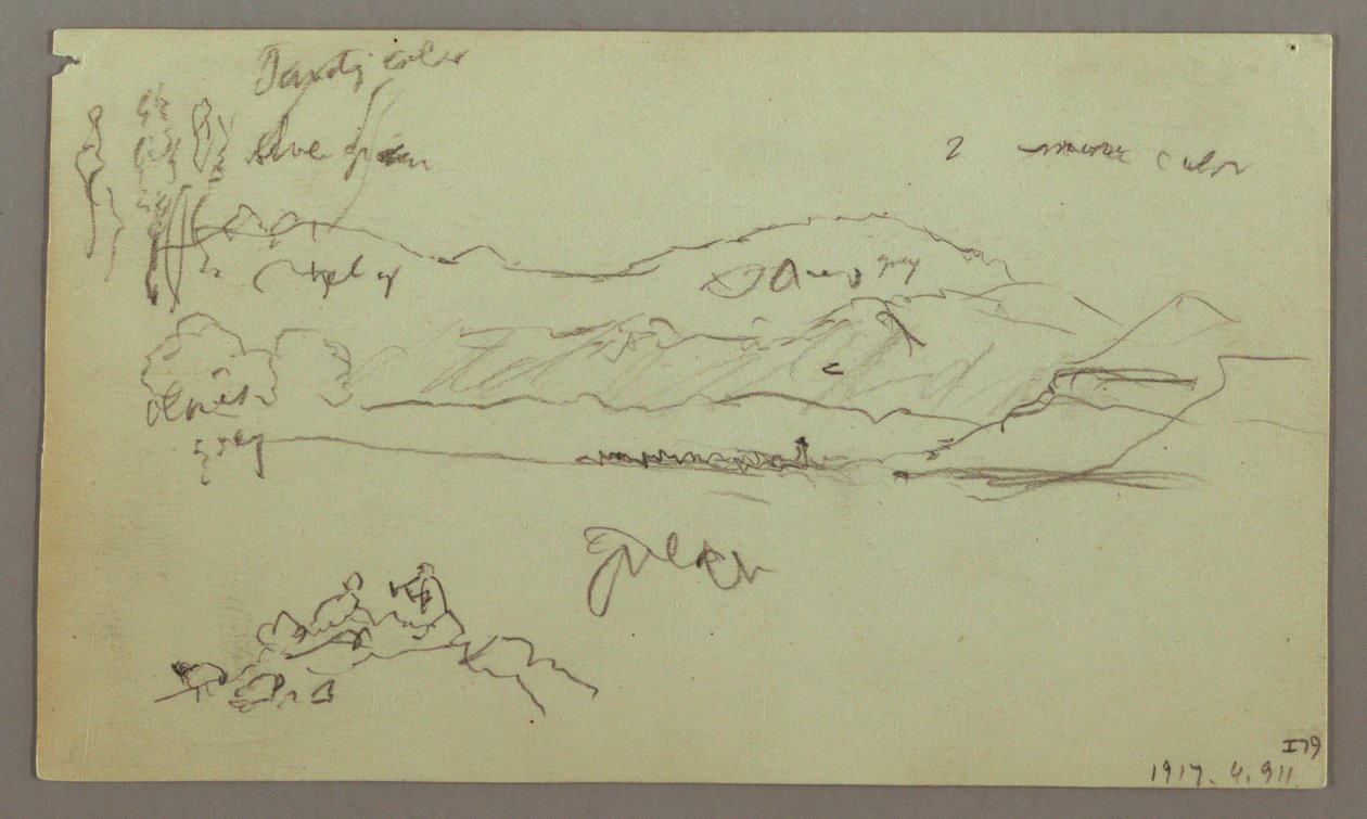 Dessin, arc en pierre, base en pierre, 27 avril 1868 - Frederic Edwin Church