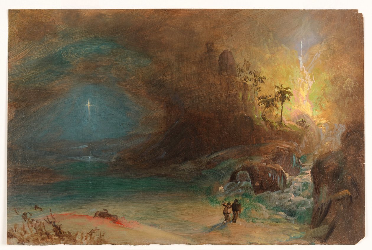 Dessin, étude pour "Apothéose à Thomas Cole", vers 1847 - Frederic Edwin Church