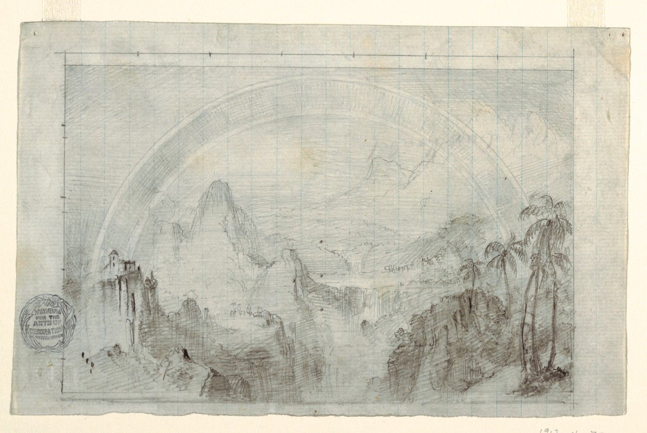 Dessin, étude pour "La saison des pluies sous les tropiques", 1865-66 - Frederic Edwin Church