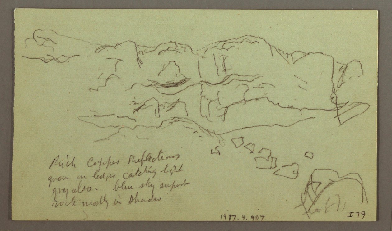 Dessin, étude du versant d