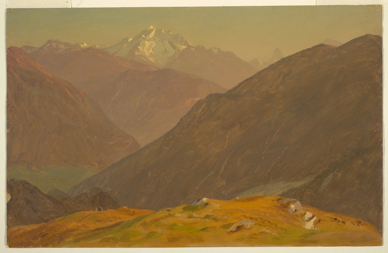 Dessin, The Goell, près de Berchtesgeden, 1868 - Frederic Edwin Church