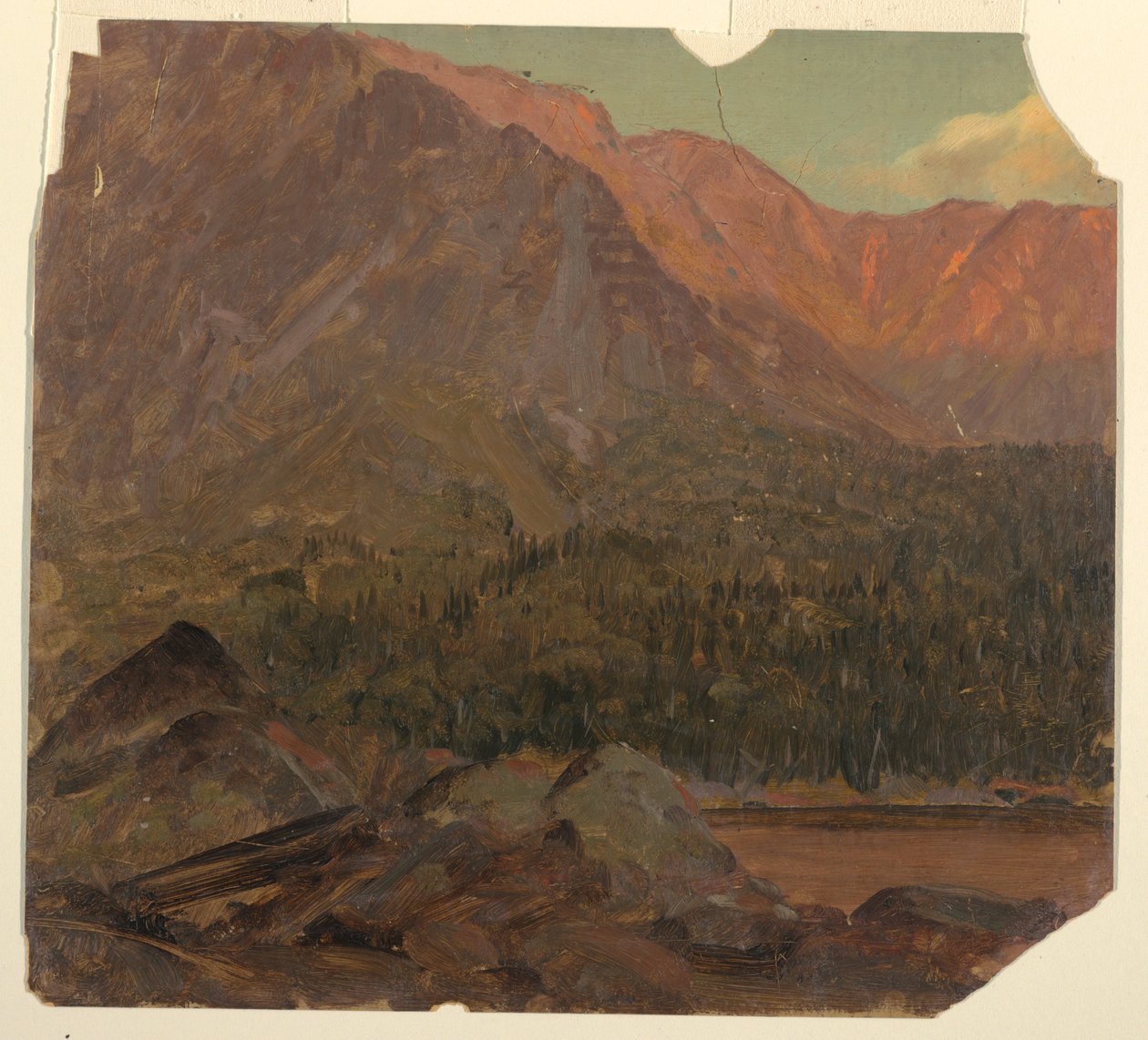 Dessin, Le grand bassin de Katahdin, Maine, 1860-70 - Frederic Edwin Church