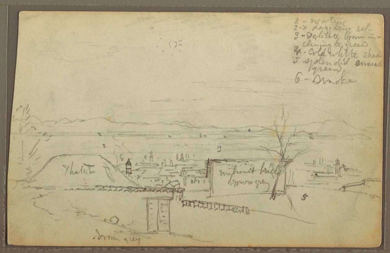 Dessin, ville (Équateur ), 1853 - Frederic Edwin Church