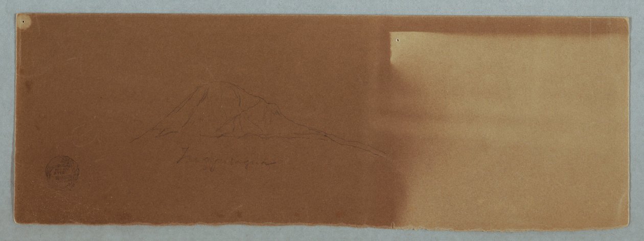 Dessin, volcan Tungurahua, Équateur, juin 1857 - Frederic Edwin Church