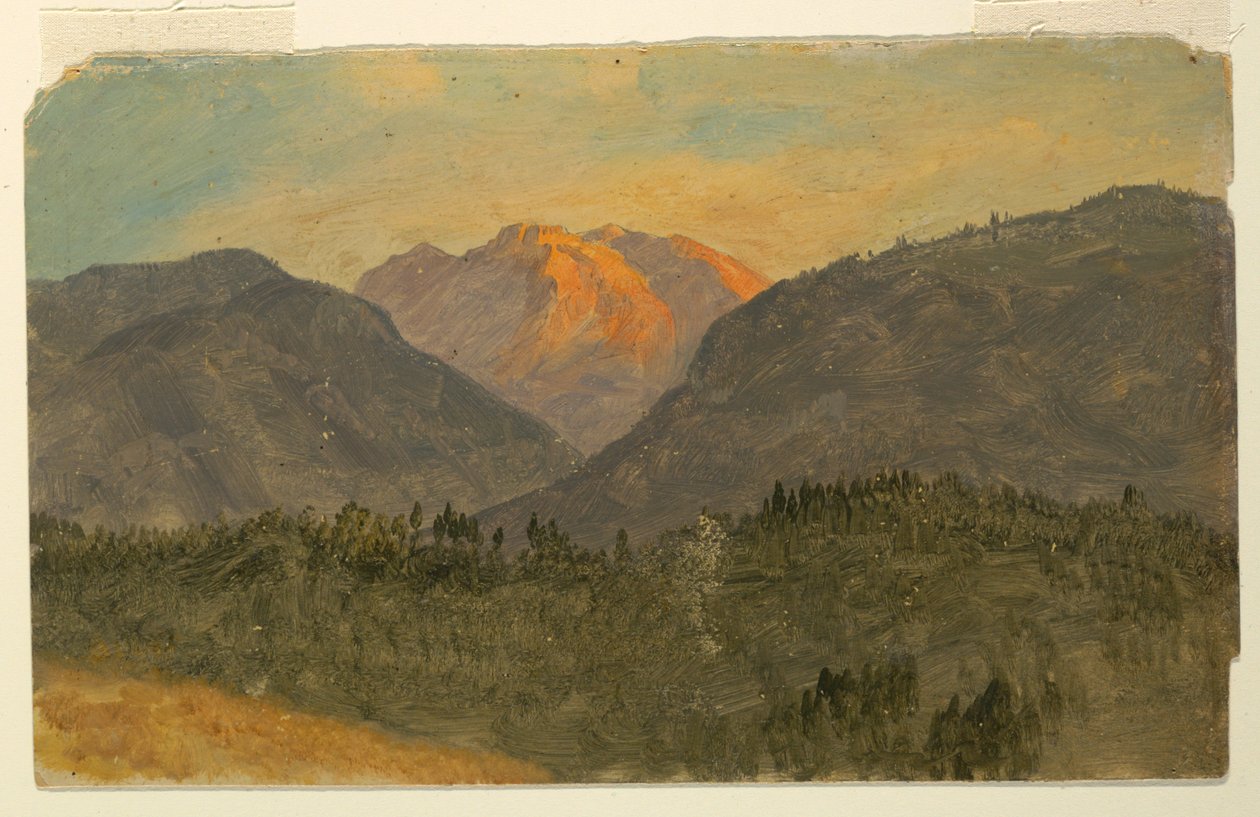 Dessin, Untesberg, près de Berchtesgaden, Bavière, 1868 - Frederic Edwin Church