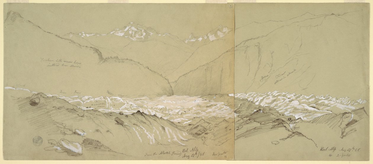 Dessin, Glacier d