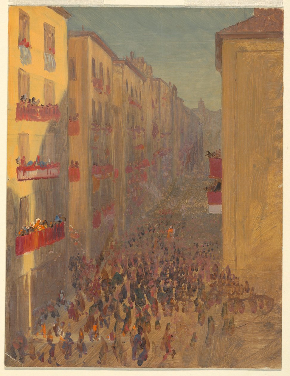 Dessin, Vue de Beyrouth ( ), 1869 - Frederic Edwin Church