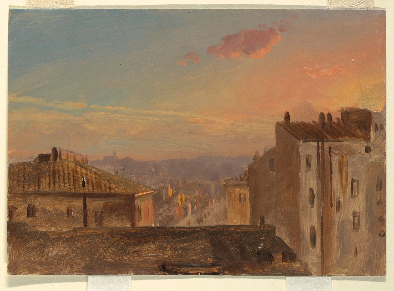 Dessin, Vue de Rome, 1868-69 - Frederic Edwin Church