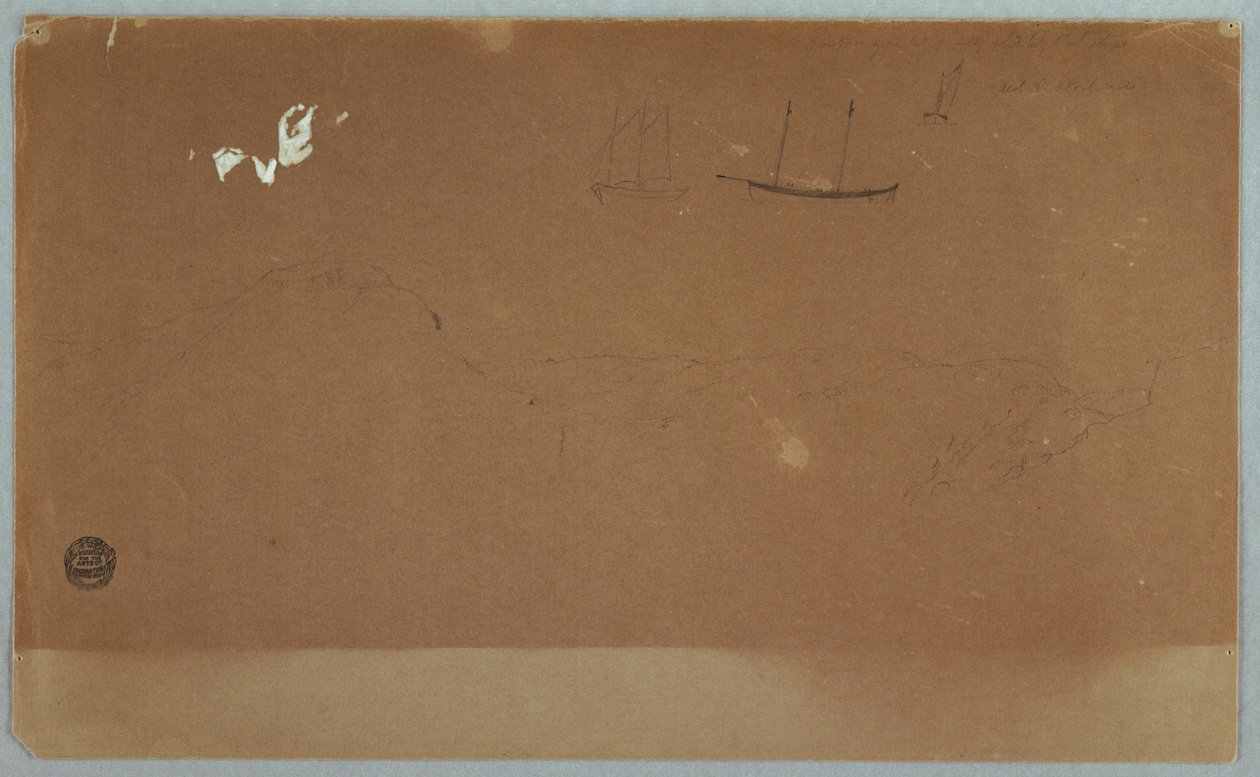 Dessin, Vues du Labrador ou de Terre-Neuve, juin ou juillet 1859 - Frederic Edwin Church