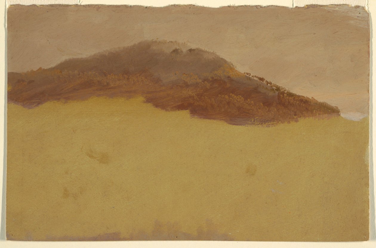 Dessin, Colline boisée, 1870-80 - Frederic Edwin Church