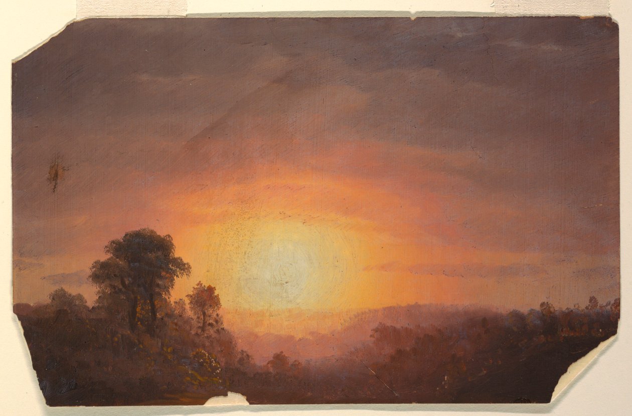Paysage au coucher du soleil - Frederic Edwin Church