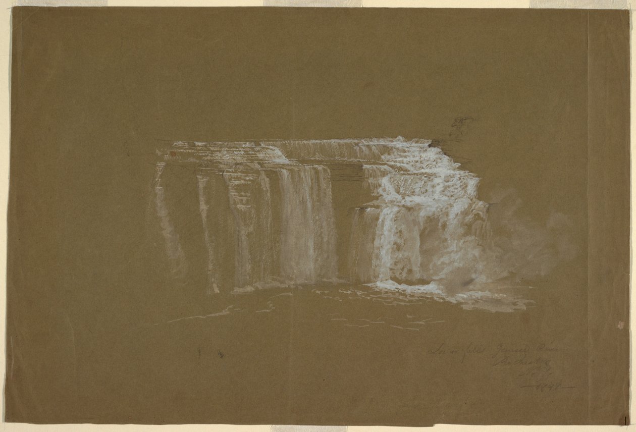 Chutes inférieures, rivière Genesee, Rochester, New York - Frederic Edwin Church