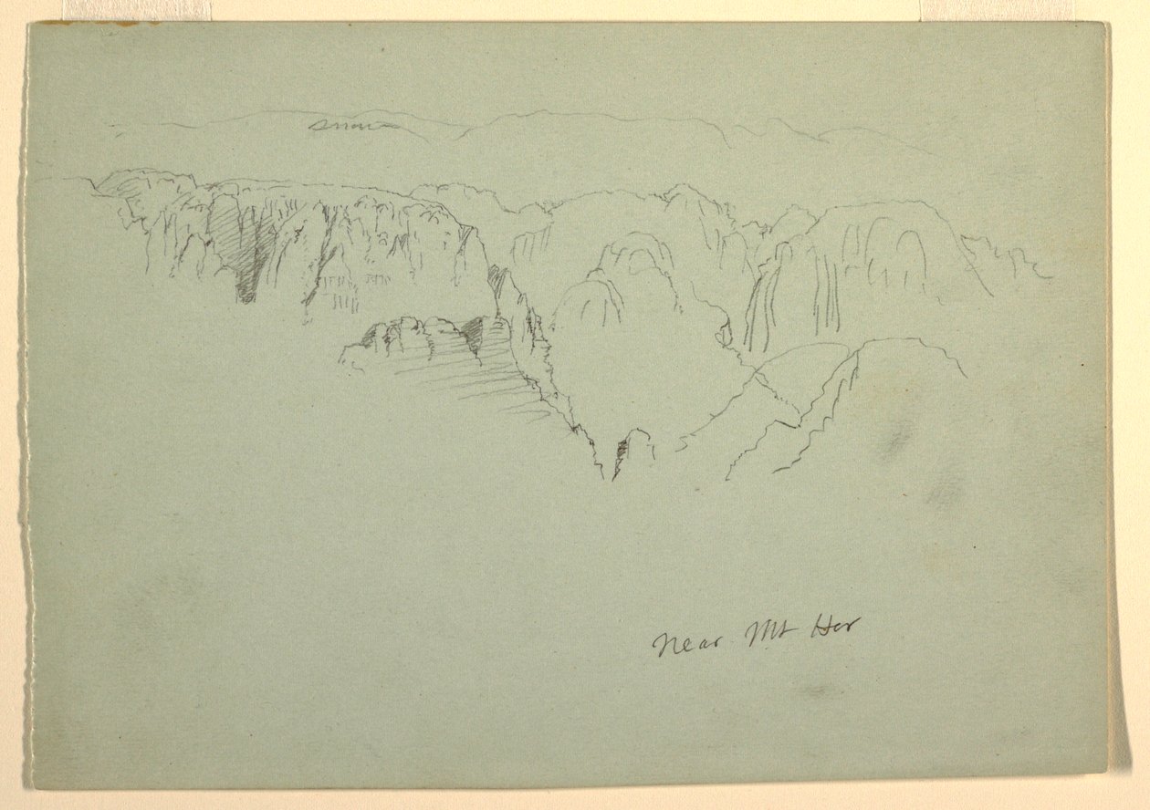 Montagne, Wady el-Arabah, 23 février 1868 - Frederic Edwin Church