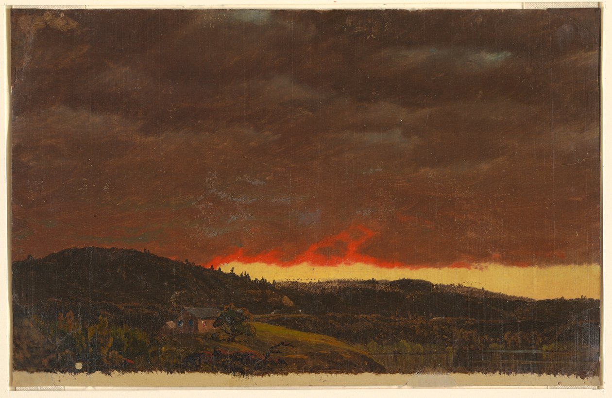 Coucher de soleil, vallée de l