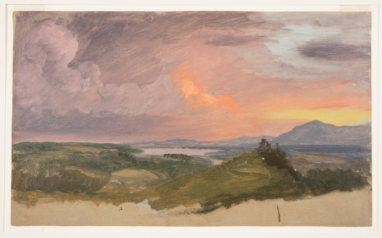 Coucher de soleil dans la vallée de l