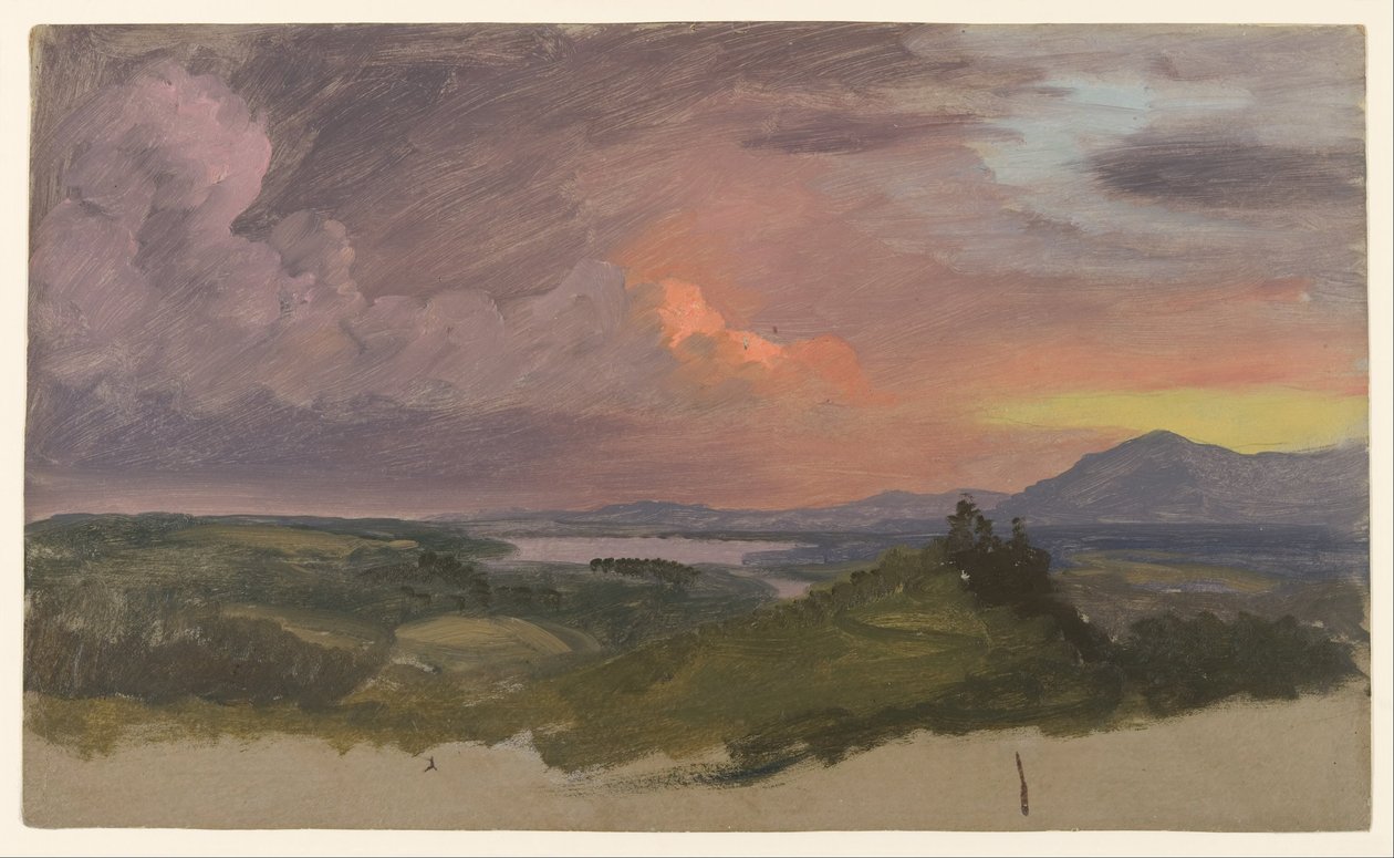 Coucher de soleil dans la vallée de l