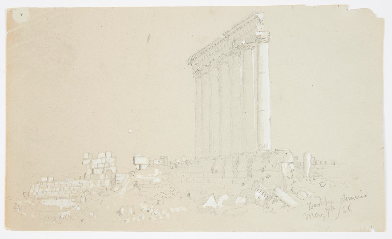 Temple de Jupiter au lever du soleil, Baalbek - Frederic Edwin Church