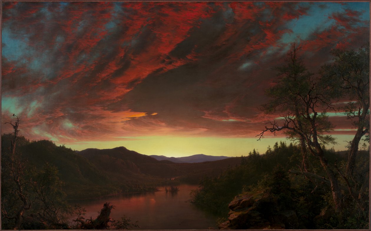 Crépuscule dans le désert - Frederic Edwin Church