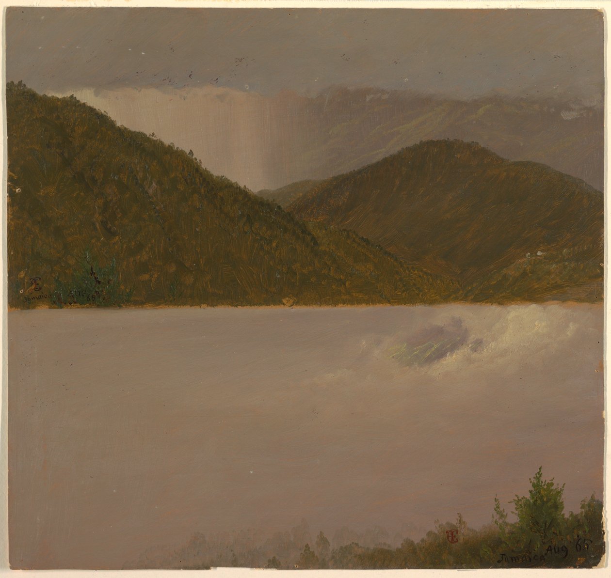 Deux Études de Nuages et de Sommets de Montagnes, Jamaïque - Frederic Edwin Church