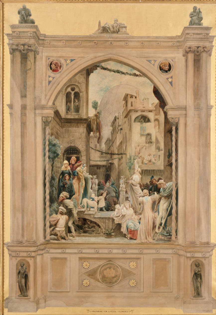 Préparation pour une fête, Florence - Frederic Leighton
