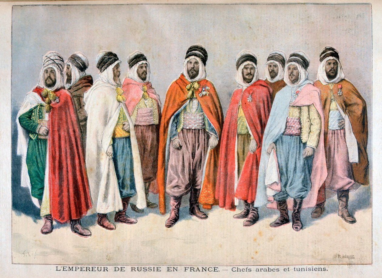 Chefs arabes et tunisiens, 1896 - Frederic Lix