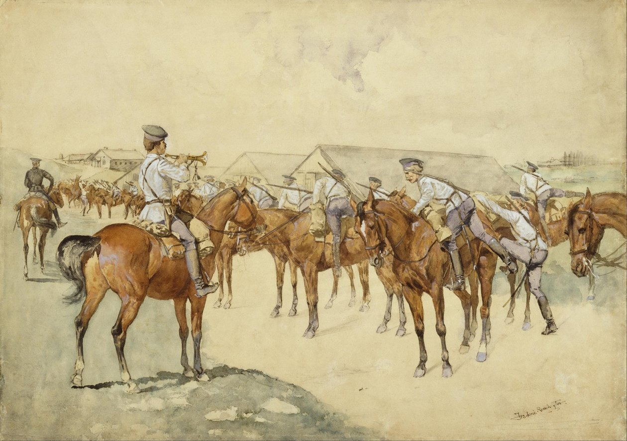 Un appel aux armes - Frederic Remington