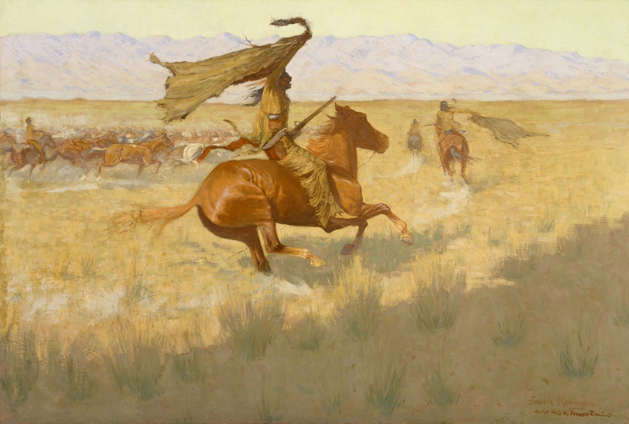 Changement de propriétaire (Le Stampede ; Voleurs de chevaux) - Frederic Remington