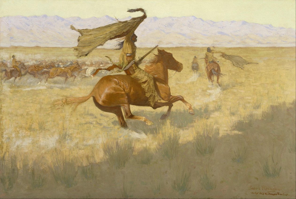 Changement de propriétaire (Le Stampede ; Voleurs de chevaux) - Frederic Remington